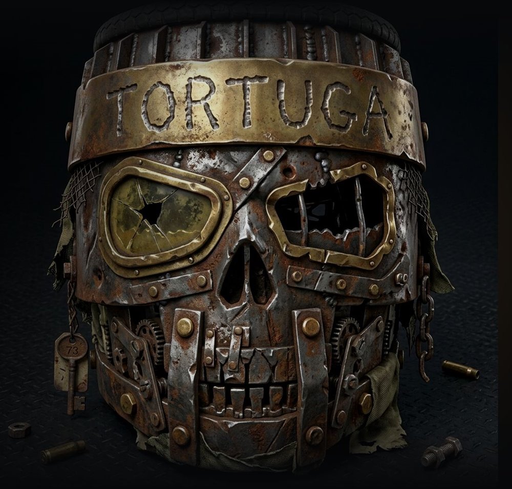 Tortuga Rust Skull Helmet